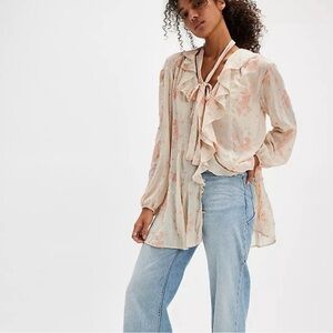 Free People Dreamland Floral Tunic